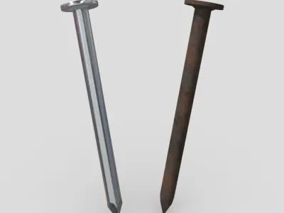 CC0 - Nail Free low-poly 3D model