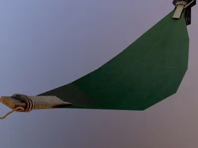 Hammock palm tree with Free low-poly 3D model