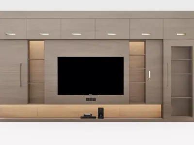 TV-unit-1 Free 3D model
