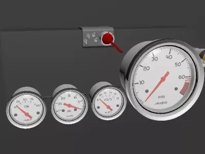 Car Instruments Free 3D model