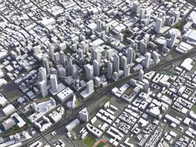 Los Angeles Low-poly 3D model