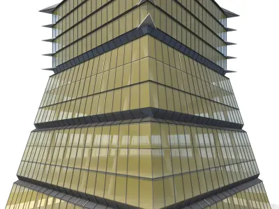 Commercial Building-021 Office Tower 3D model