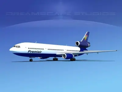 Douglas DC-10 Premiair 3D model