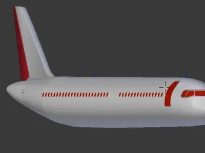 Airbus A320-200 Low-poly 3D model