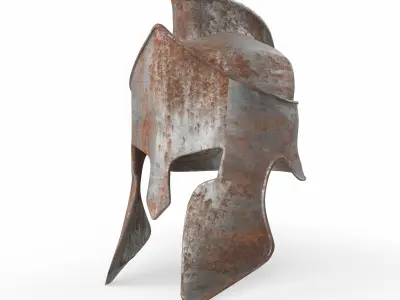 Spartan Helmet Game Ready 3D model