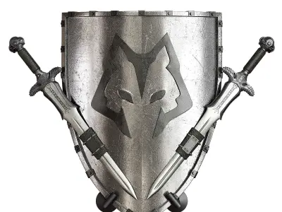 Sword and SHield 3D model