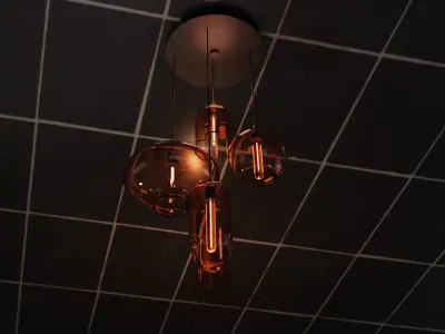 Modern Celling Lamp Free 3D model