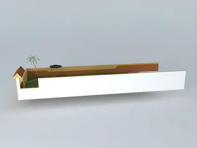 grasielaorkut house with garden Free 3D model