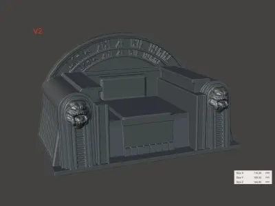 Star Wars Inspired Boba Fett Jabba Palace Throne 6 inch Scale 3D print model purchase