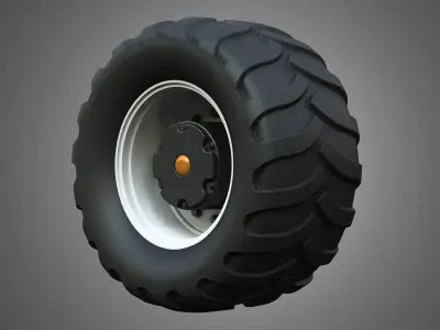 Farm Machine Tire 3D model