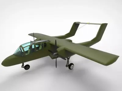 Rockwell OV-10 Bronco 3D model