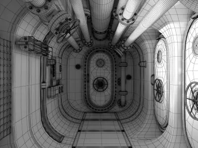 Submarine Corridor 3D model