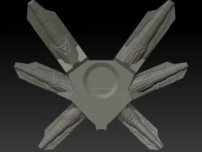 SHF Iron Man MK 85 Lightning Refocuser 3D model