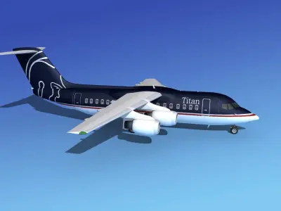 BAe 146-200 Titan 3D model