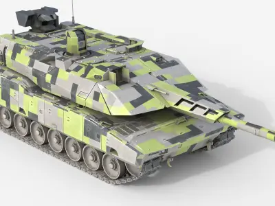 5 Military Vehicles Collection v16 Low-poly 3D model