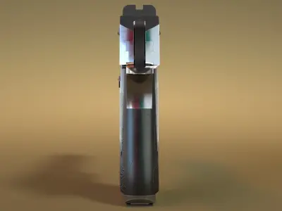 Desert Eagle Pistol Low-poly 3D model