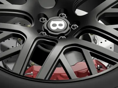 Bentley Continental GT Speed wheel 3D model