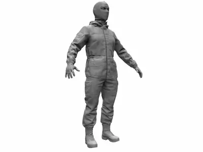 Russian Military Uniform Gorka High Poly 3D model