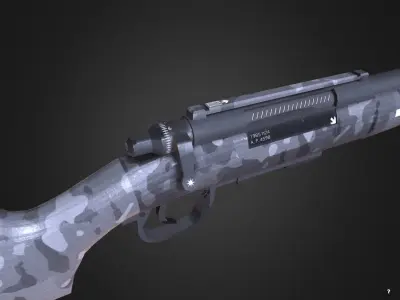 M24 SNIPER RIFLE Low-poly 3D model