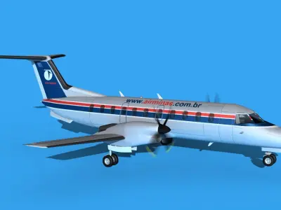 Embraer EMB120 AirMinas 3D model