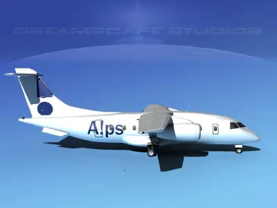 Dornier 328Jet Alps 2 3D model
