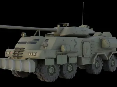 Apc Tank Low-poly 3D model