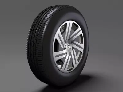Citroen Berlingo wheel 2017 3D model