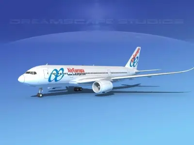 Airbus A350-800 Air Europa 3D model