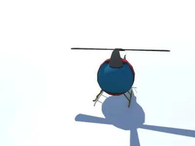 Game Ready Helicopter Free low-poly 3D model