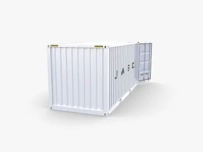 20ft Shipping Container UASC v2 3D model