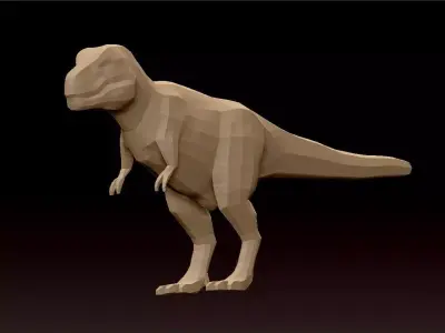 t rex basic mesh 3D model