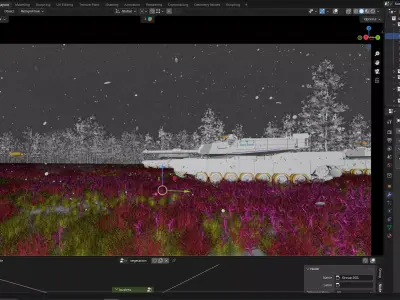 tanks of winter Low-poly 3D model