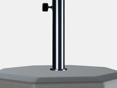 HUVON parasol base Low-poly 3D model