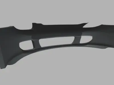 Front Bumper Porsche Carrera GT Custom Low-poly 3D model