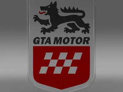 GTA motors logo 3D model