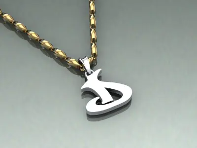 Pendant D-d1 3D print model