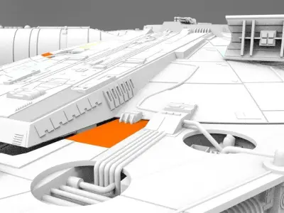 Millennium Falcon 3D model