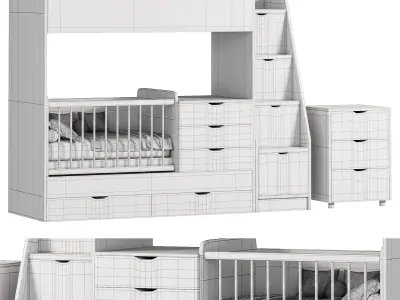 Binky DS702 bed 3D model