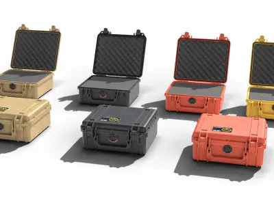 Pistol Case Peli 1150 Low-poly 3D model