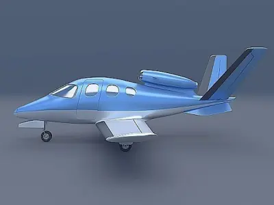 Cirrus SF50 private jet 3D model
