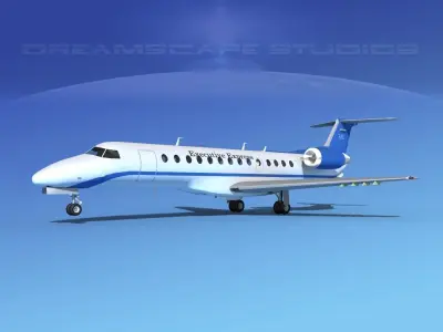 Embraer ERJ-135 Executive Express 3D model