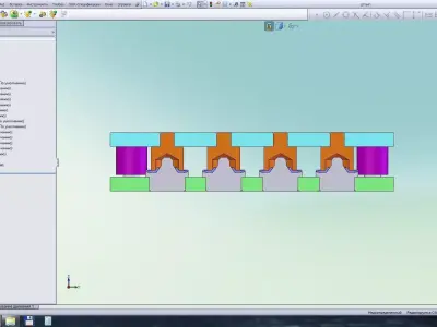 stamp machine part in computer screen 3D model