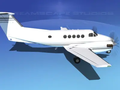 Beechcraft B200 GT King Air V15 3D model