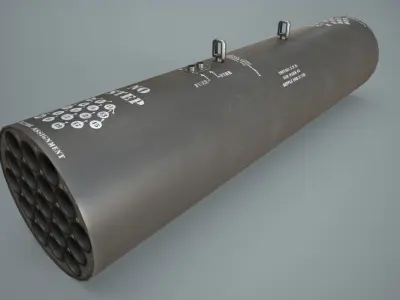 Missile Launcher M-261 Low-poly 3D model