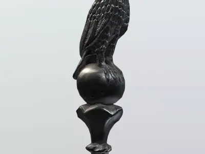 Bird of Prey Low-poly 3D model