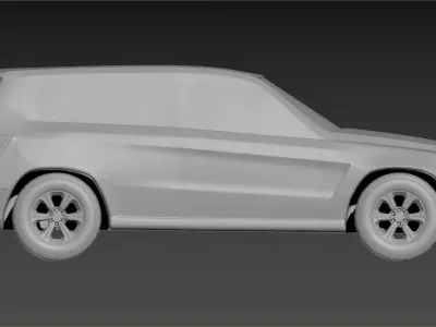 mercedes gl 350 Low-poly 3D model