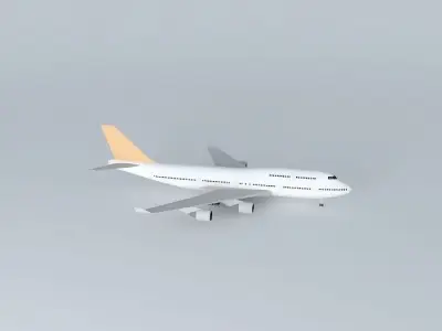 Airplane in Guarulhos Airport 3D model