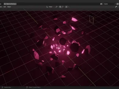 sci-fi 80 rock animation 3D model