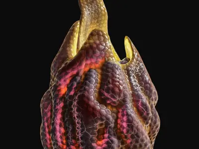 Alien Eggs Low-poly 3D model