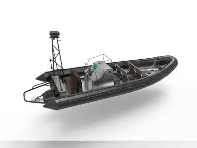 Rigid Hulled Inflatable Boat 3D model